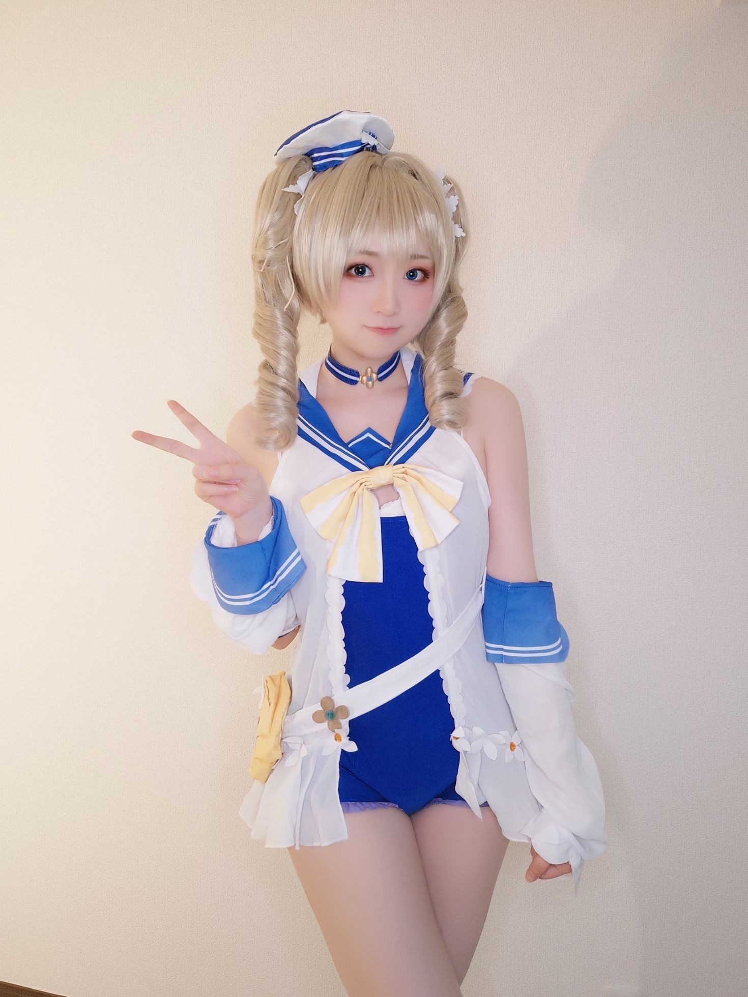 美女动漫博主Yuki亭性感Cosplay写真原神 バーバラちゃん水着 (4)