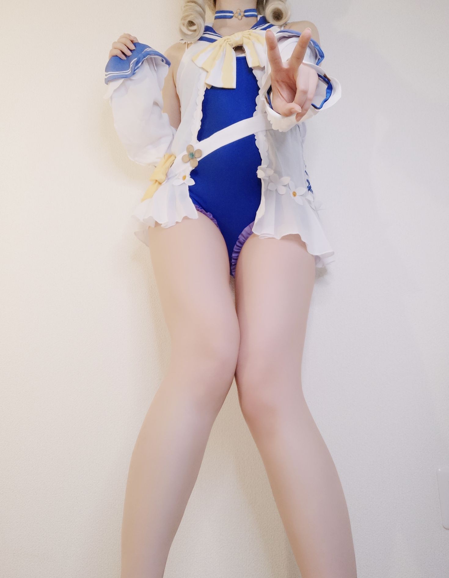 美女动漫博主Yuki亭性感Cosplay写真原神 バーバラちゃん水着 (17)