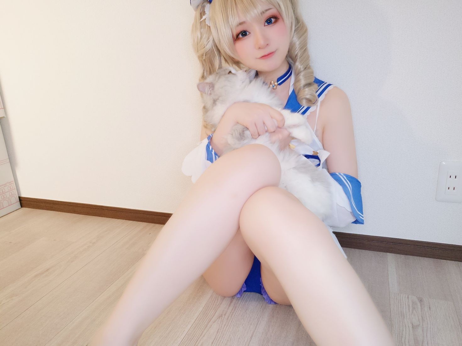 美女动漫博主Yuki亭性感Cosplay写真原神 バーバラちゃん水着 (11)