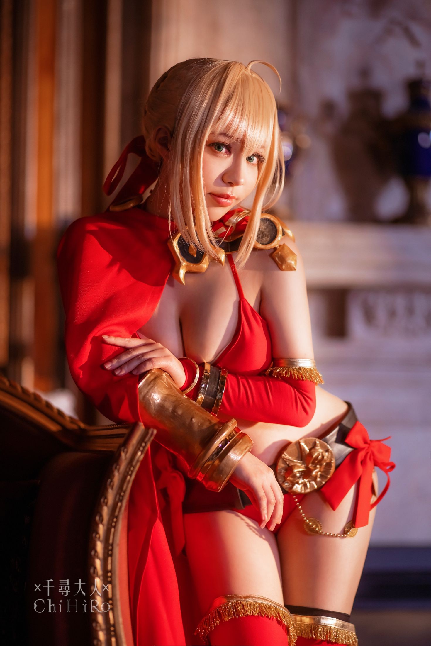 美女动漫博主千寻性感Cosplay写真尼禄 (65)