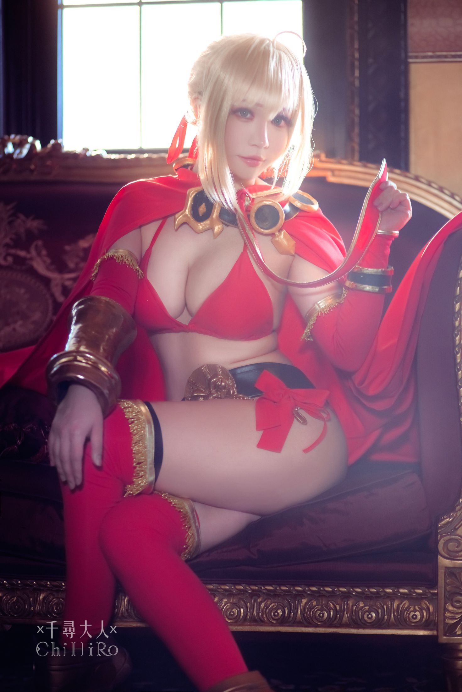 美女动漫博主千寻性感Cosplay写真尼禄 (57)