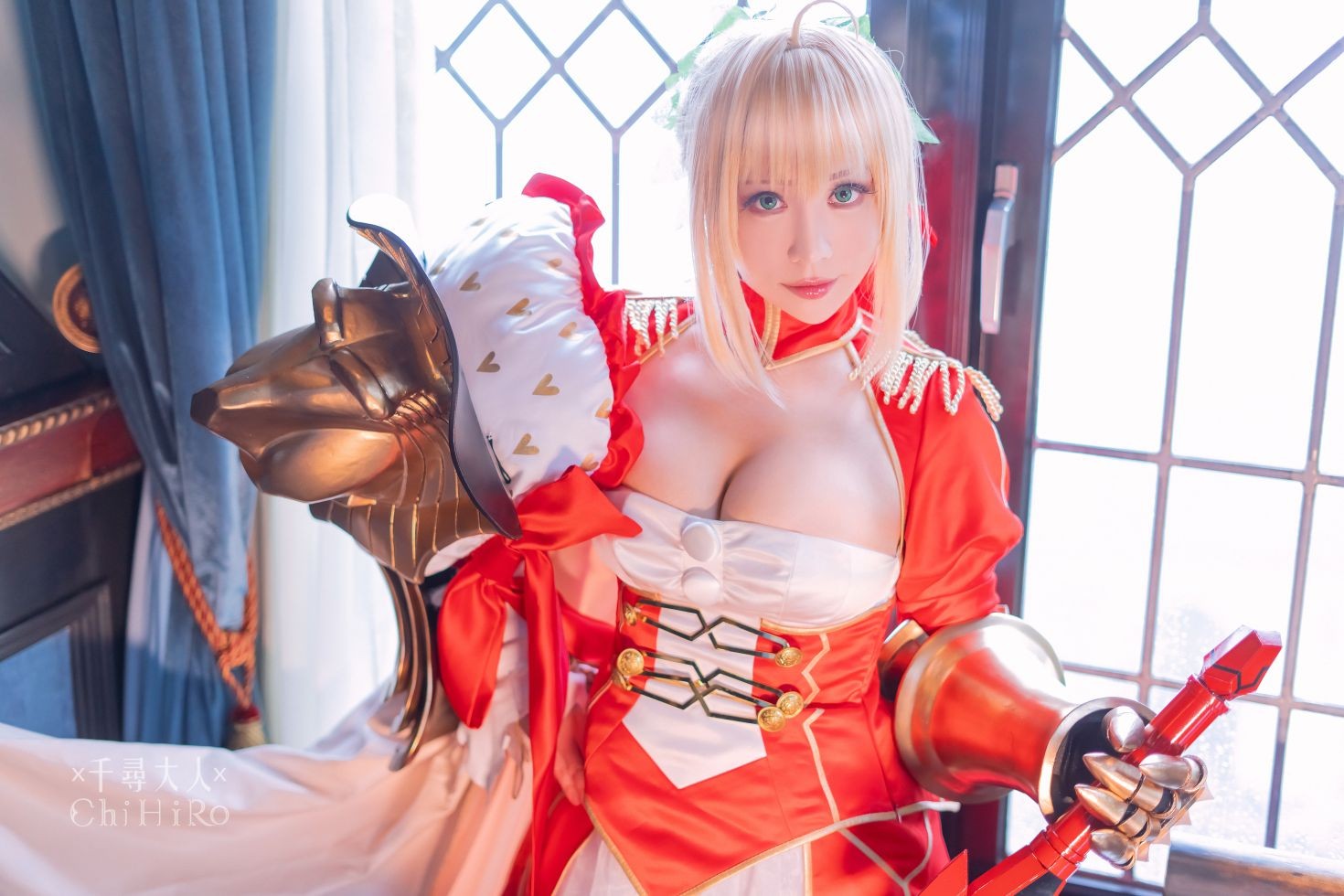 美女动漫博主千寻性感Cosplay写真尼禄 (44)