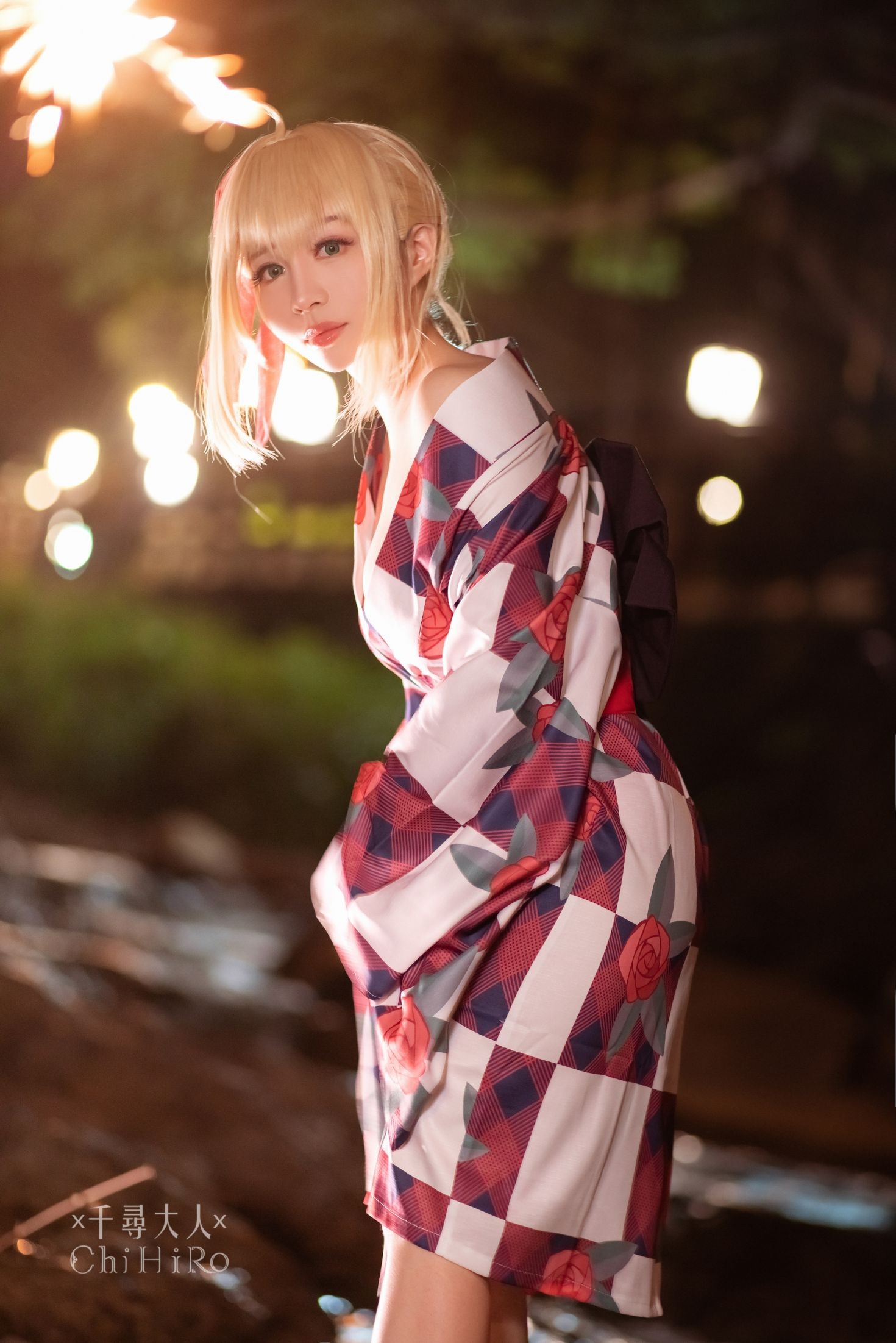 美女动漫博主千寻性感Cosplay写真尼禄 (90)