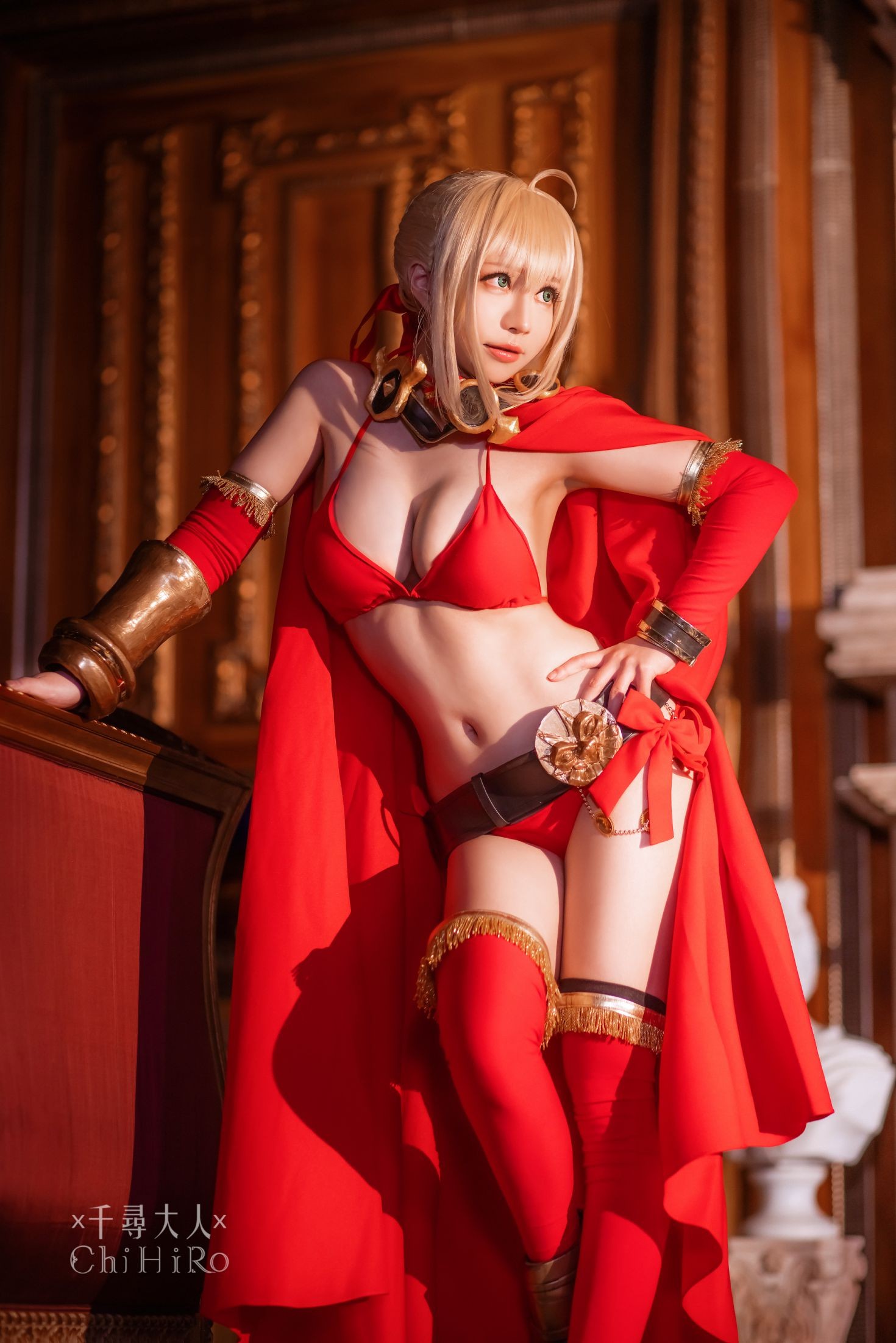 美女动漫博主千寻性感Cosplay写真尼禄 (24)