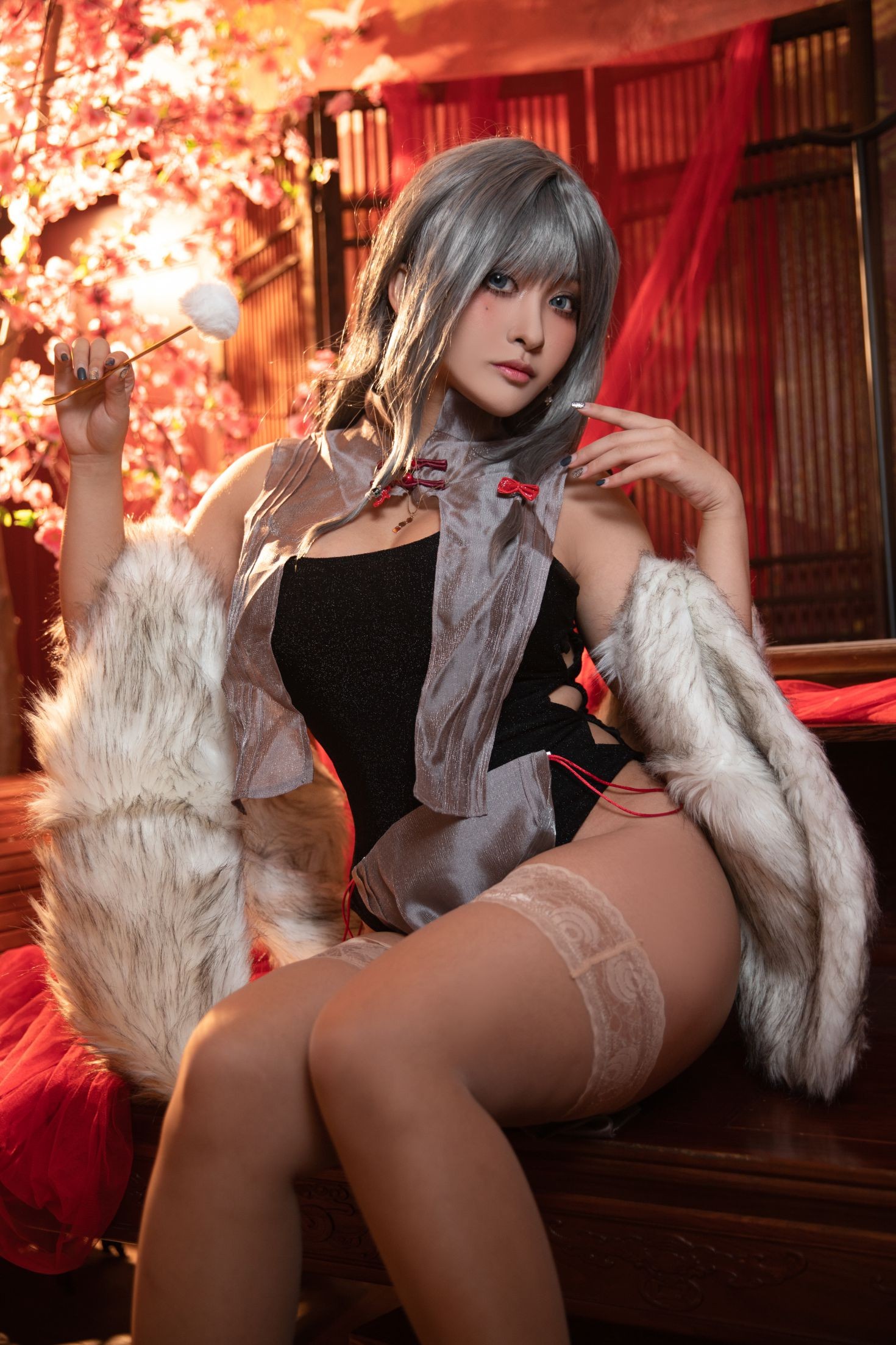 美女动漫博主洛璃LoLiSAMA性感Cosplay写真10月舰长 碧蓝航线 卡律布狄斯 (15)