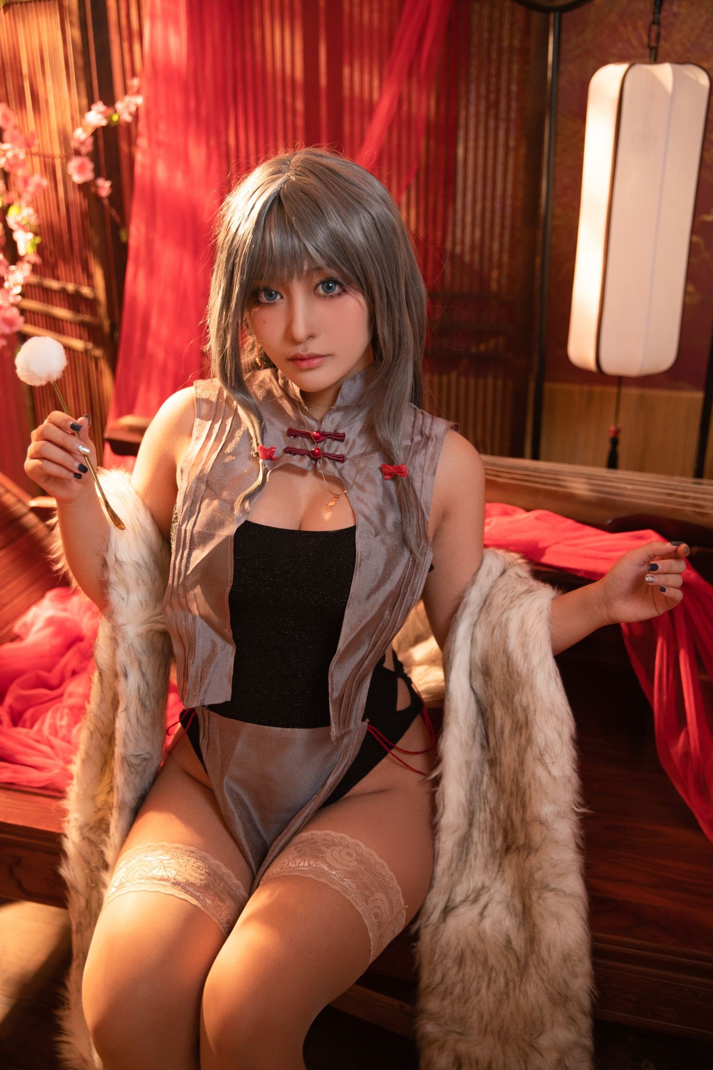 美女动漫博主洛璃LoLiSAMA性感Cosplay写真10月舰长 碧蓝航线 卡律布狄斯 (2)