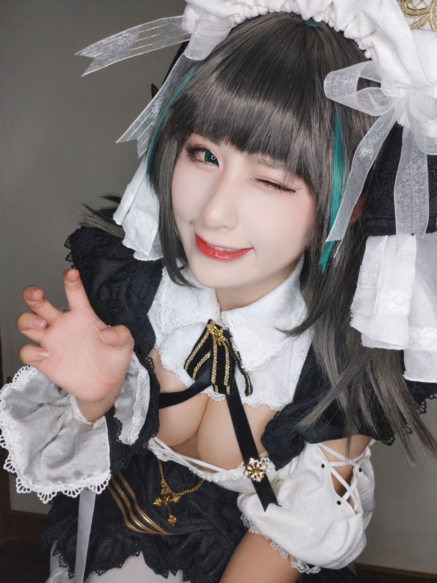 美女动漫博主柘烟Zuken性感Cosplay写真柴郡 (10)