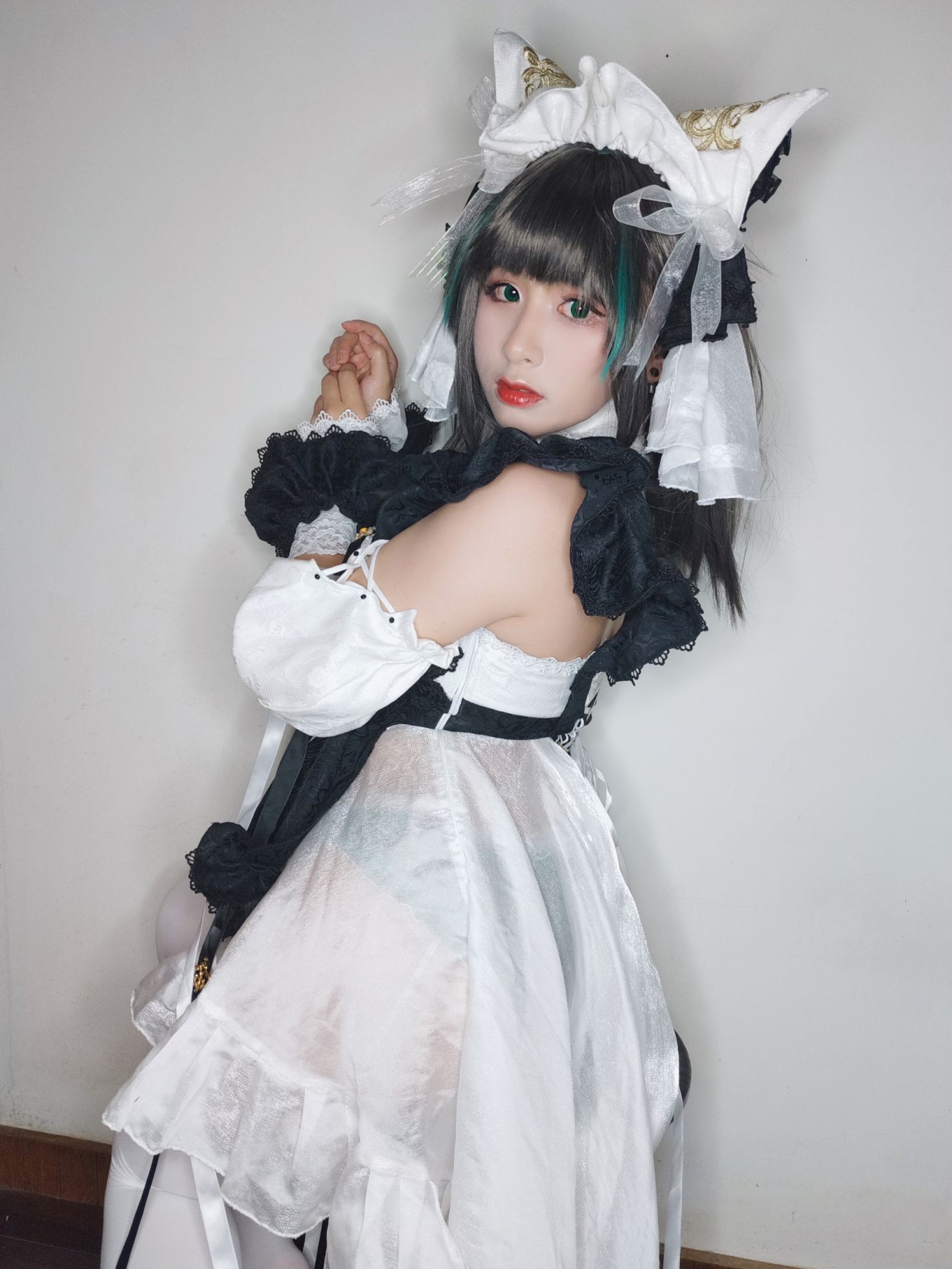 美女动漫博主柘烟Zuken性感Cosplay写真柴郡 (16)