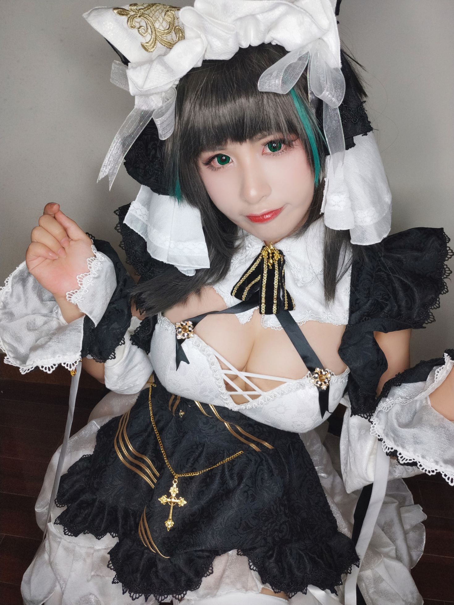 美女动漫博主柘烟Zuken性感Cosplay写真柴郡 (20)