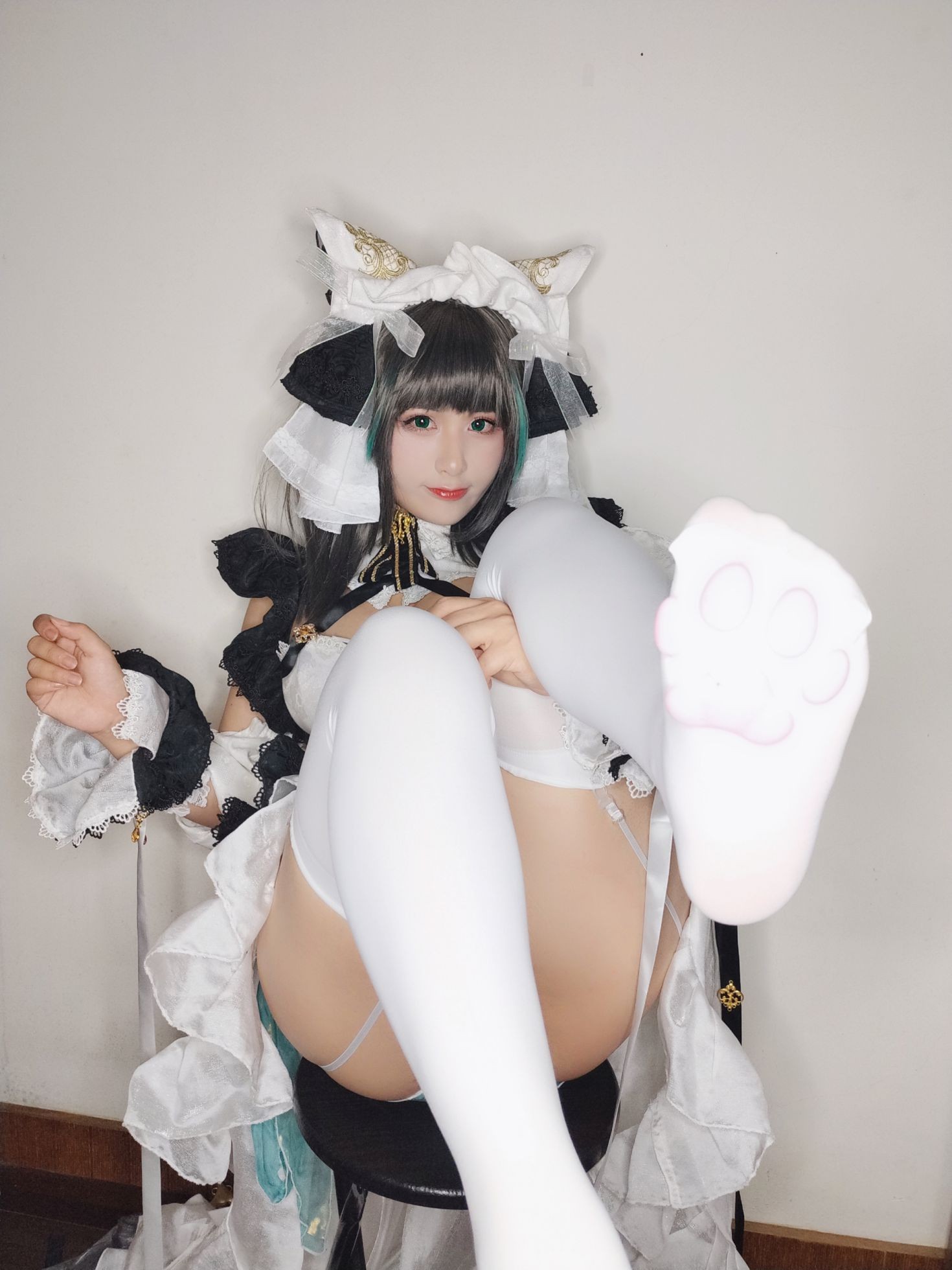 美女动漫博主柘烟Zuken性感Cosplay写真柴郡 (14)