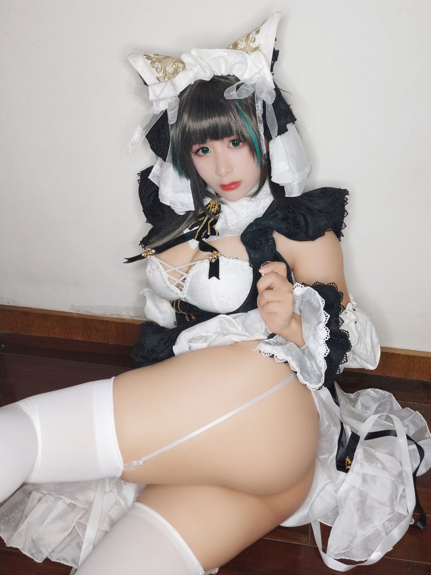 美女动漫博主柘烟Zuken性感Cosplay写真柴郡 (37)