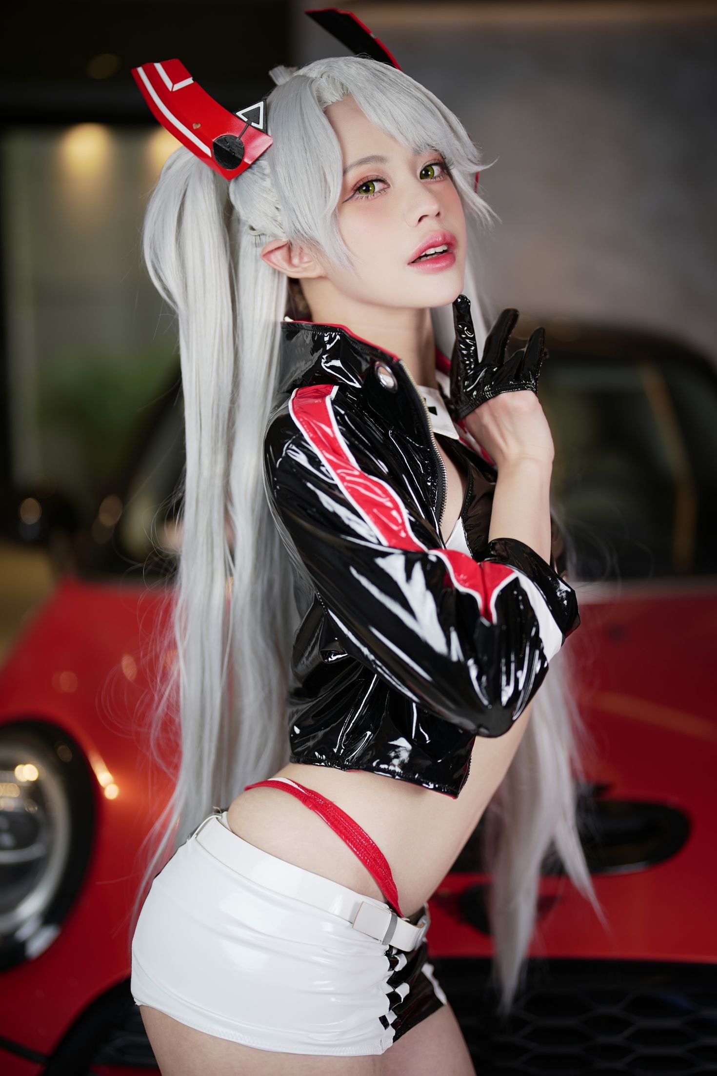 美女动漫博主PingPing性感Cosplay写真 Prinz Eugen Race Queen (7)