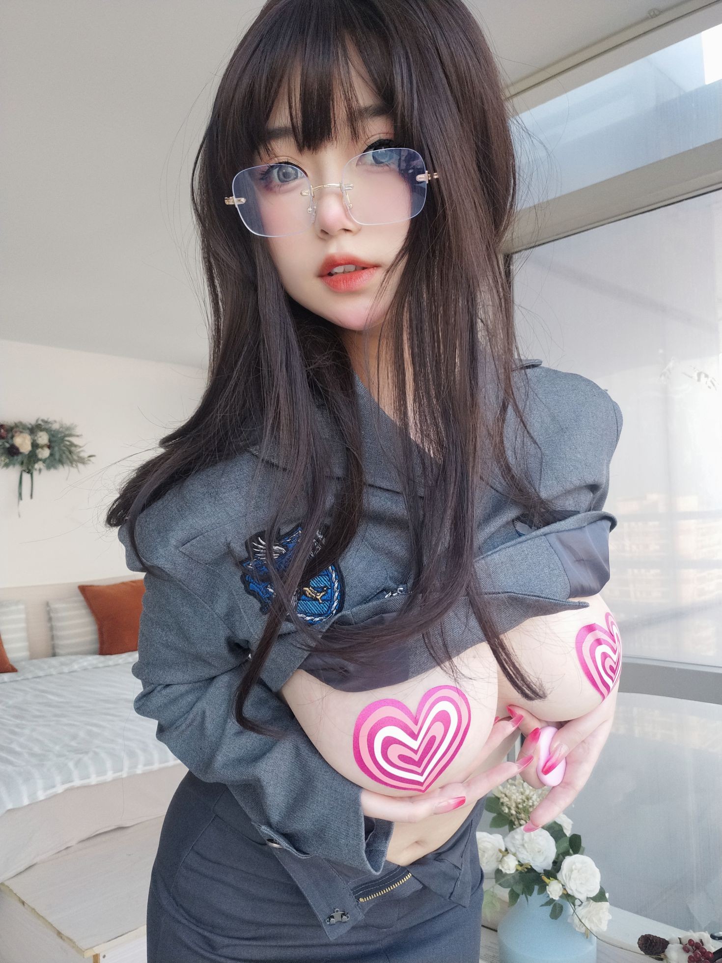 美女动漫博主女主K性感Cosplay写真沉默的学姐 (17)