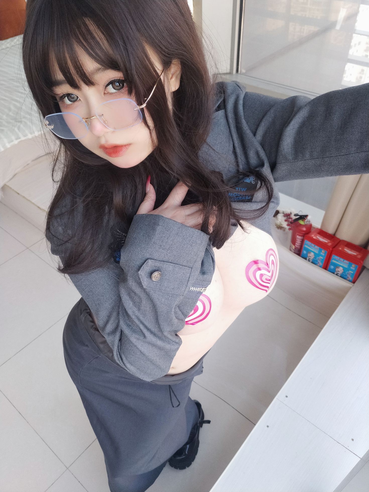 美女动漫博主女主K性感Cosplay写真沉默的学姐 (67)