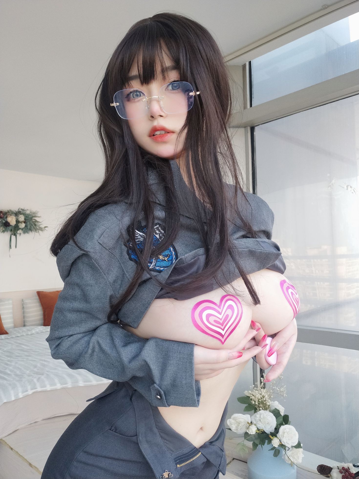 美女动漫博主女主K性感Cosplay写真沉默的学姐 (16)