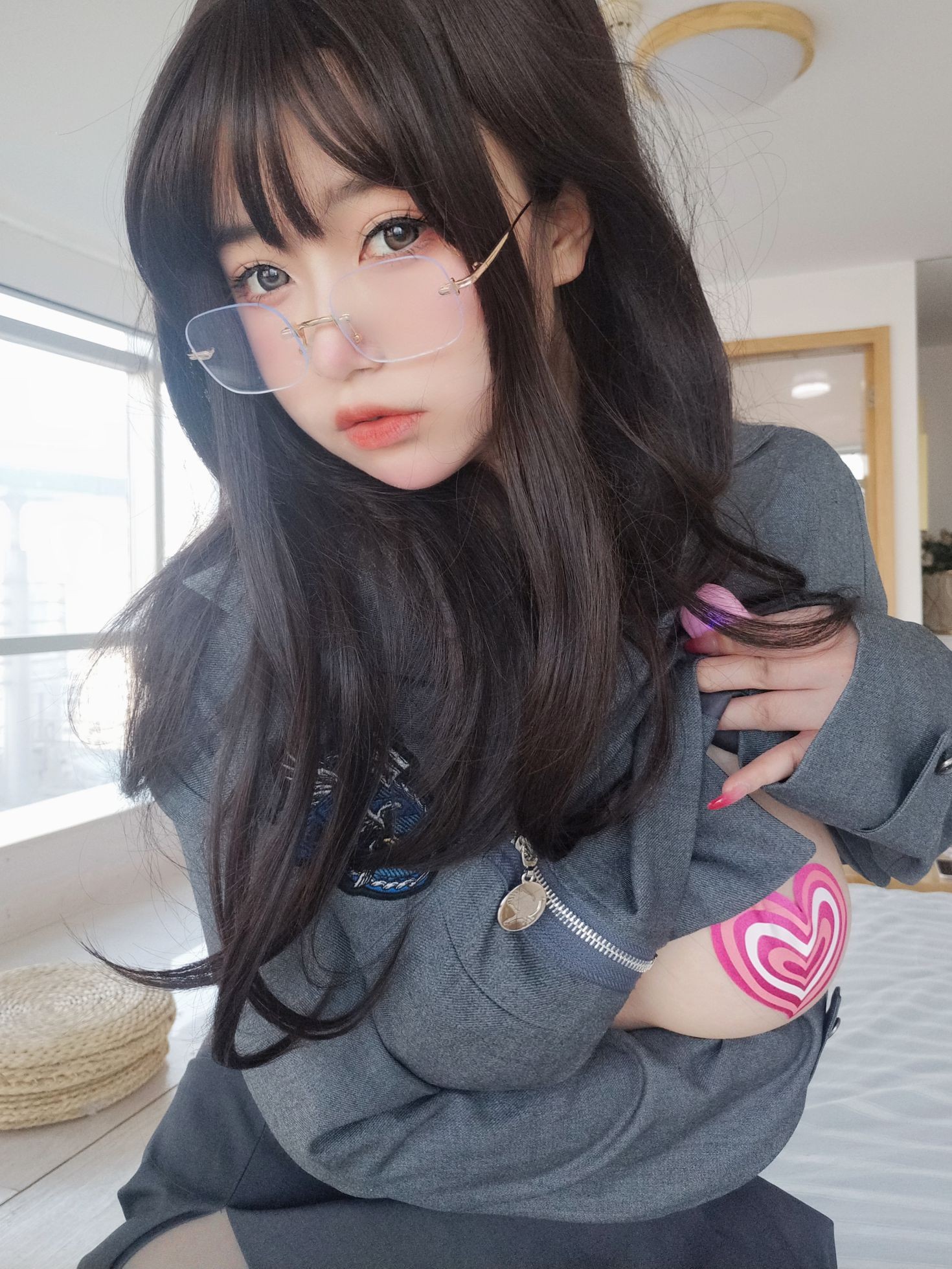 美女动漫博主女主K性感Cosplay写真沉默的学姐 (68)