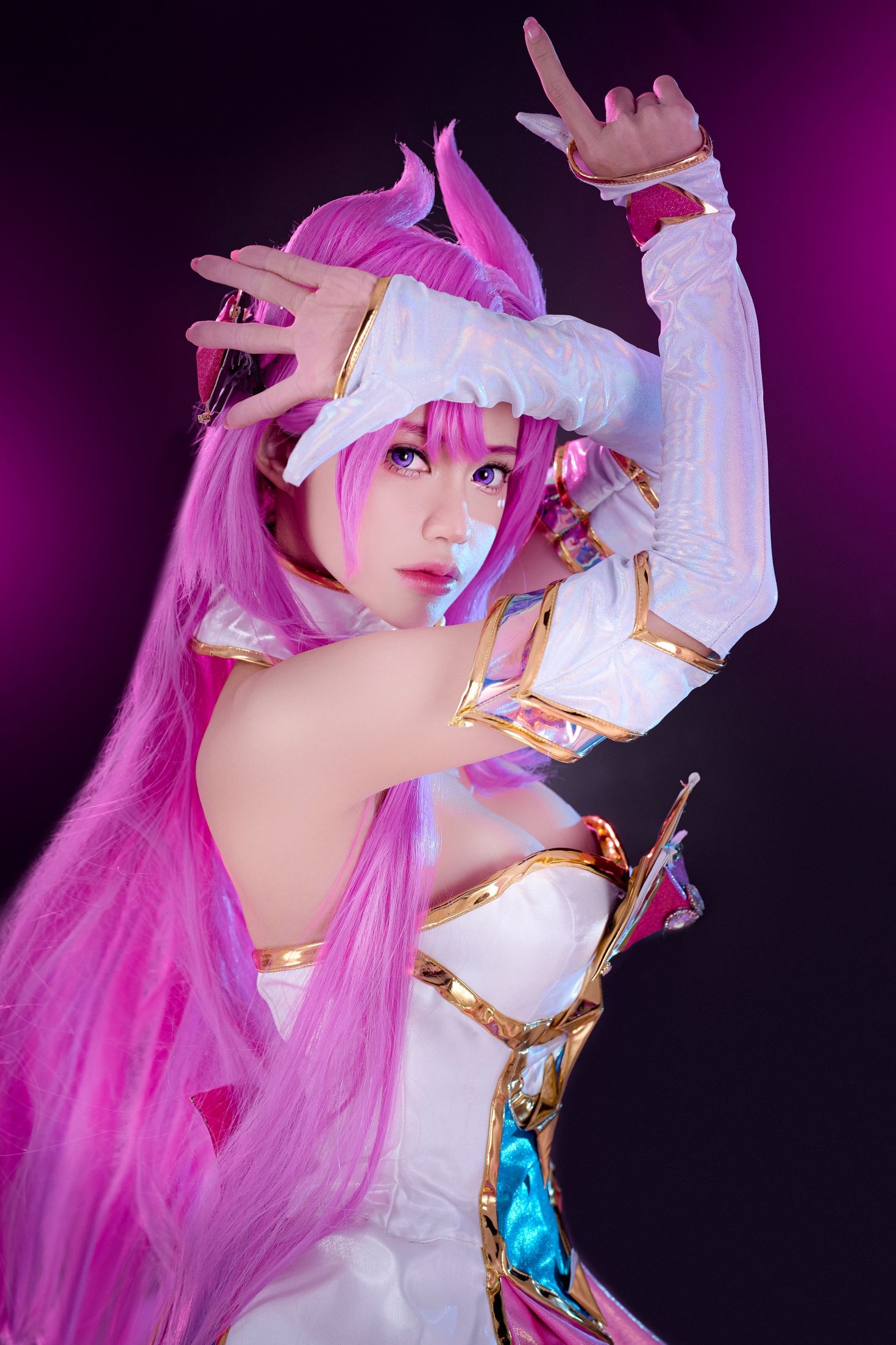 美女动漫博主 PingPing 性感Cosplay写真 Star Guardian Kai'Sa (6)